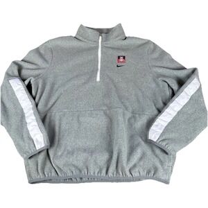 Nike Arizona Wildcats Fleece 1/4 Zip Pullover Womens Large Gray NCAA